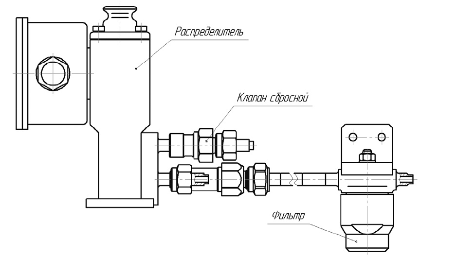 Распределитель пневматичнский с электромагнитным приводом Т055.077МК