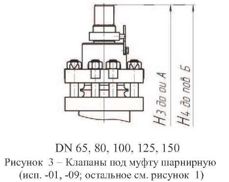 Клапан запорный сильфонный ЦКБ У26814 рис. 3