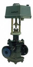 Клапан регулирующий фланцевый с электрическим исполнительным механизмом (ЭИМ) 25ч940нж