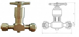 Клапан запорный сальниковый 15нж81п, 15нж81нж (АКС 21543)